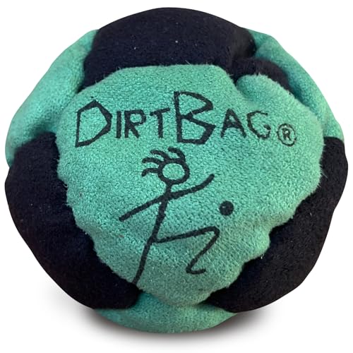 DIRTBAG Classic Footbag Set 3-Pack with Black Pouch - Red, Green, Blue