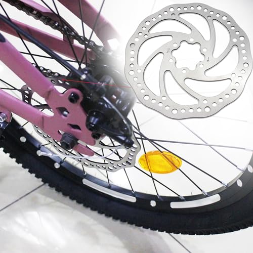 160mm Bike Disc Brake Rotor - Stainless Steel, 6 Bolts