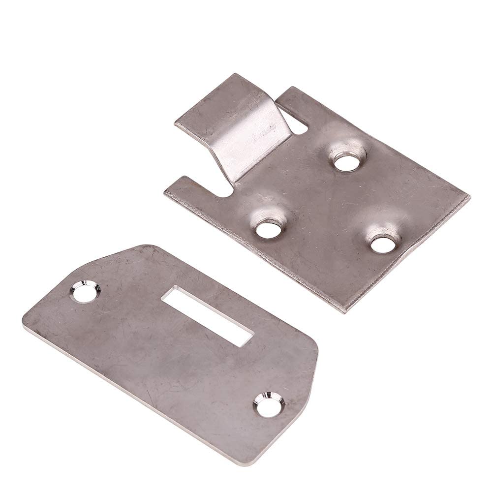 10L0L Golf Cart Seat Bottom Hinge Plate for EZGO TXT Medalist 1995.5-up, EZGO MPT Shuttle Workhorse Series 2001-up, 2 Set, OEM# 71610-G01 71610G01 71609-G01 71609G01
