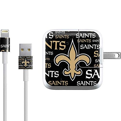 iPad Charger Vinyl Decal Skin - New Orleans Saints Black Blast
