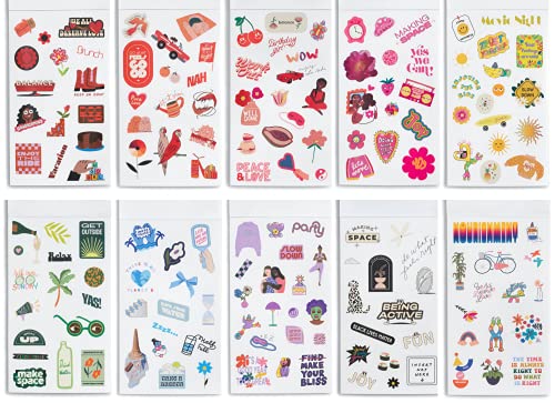 Sticker Book with 700+ Colorful Planner Stickers - 35 Pages