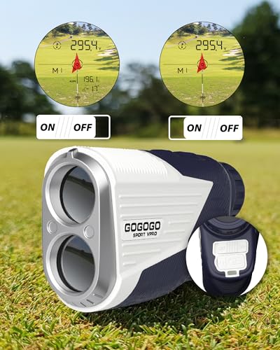 Magnetic Golf Rangefinder with Slope Switch - Blue
