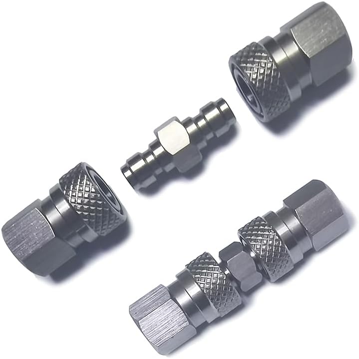 Skiennix Air Compressor Quick Disconnect Plug Coupler - 8mm Male Adapter Fittings for High Pressure PCP & Paintball