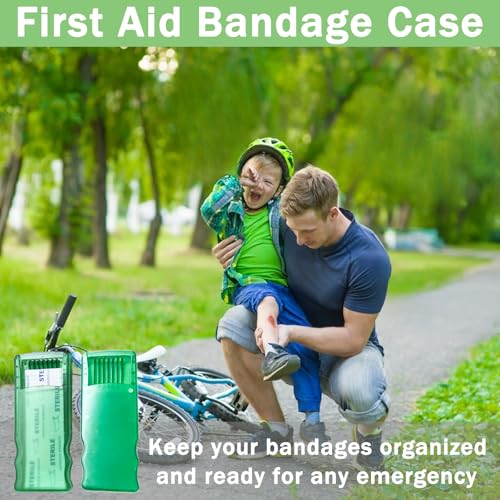 MENURSY Travel First Aid Bandage Case - 10 Pack, Portable Wound Organizer (Only Bandage Cases)