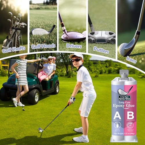 DINGSEN 2.1oz Golf Club Epoxy Repair Kit 24-Hour Long Cure Waterproof Bond