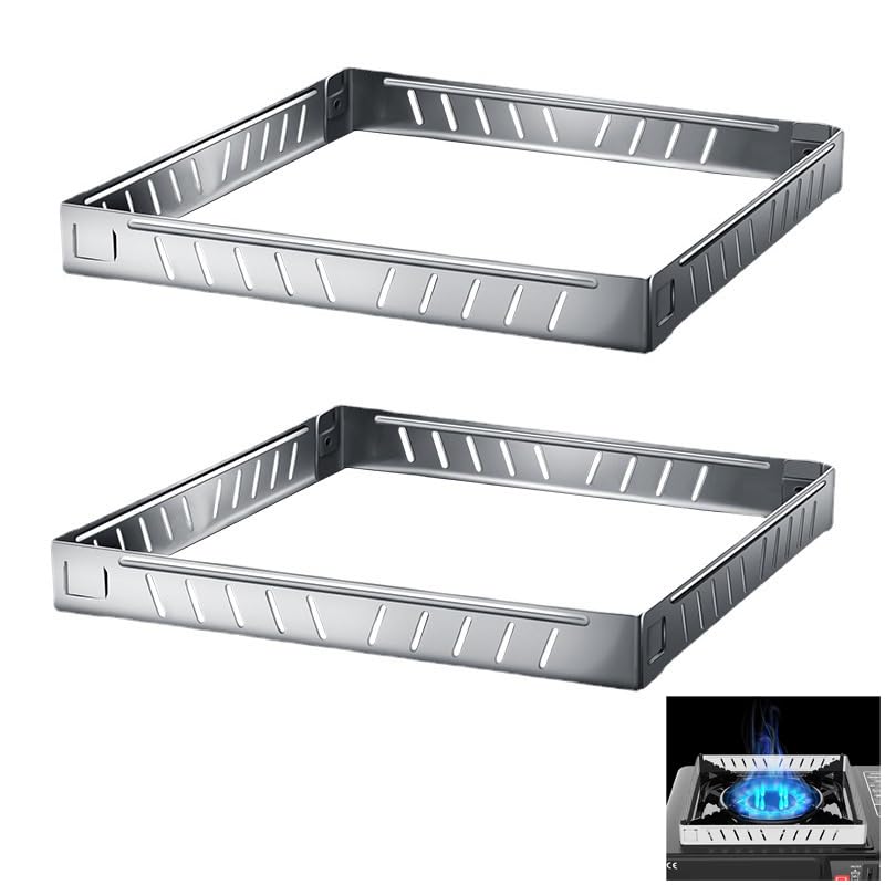 Camping Stove Wind Guard - 2 Pack Stainless Steel Windshield