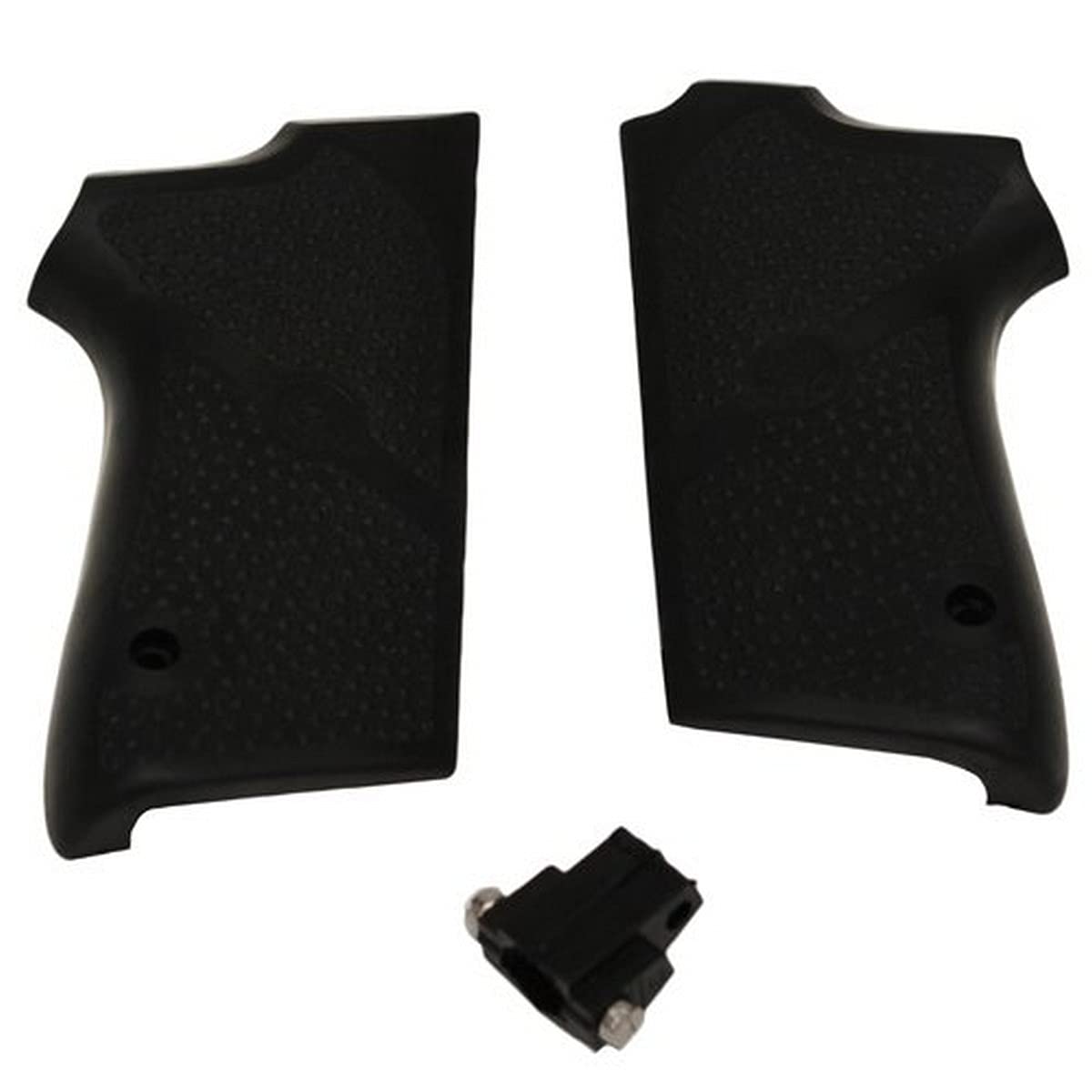 Hogue OverMolded Rubber Grip Panels for S&W Models 3913, 3914, 3953, 908, & 4040PD Series, Black - 13010