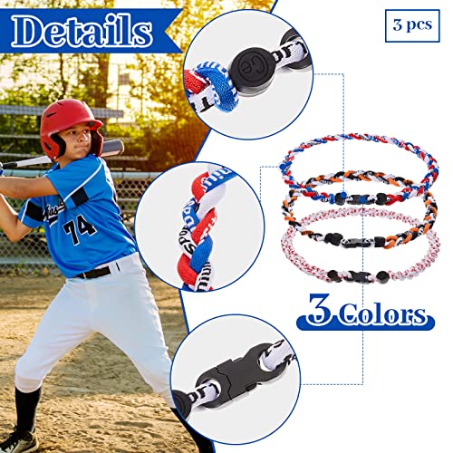 Braided Baseball Necklace for Sports Fans | Adjustable Nylon & Titanium