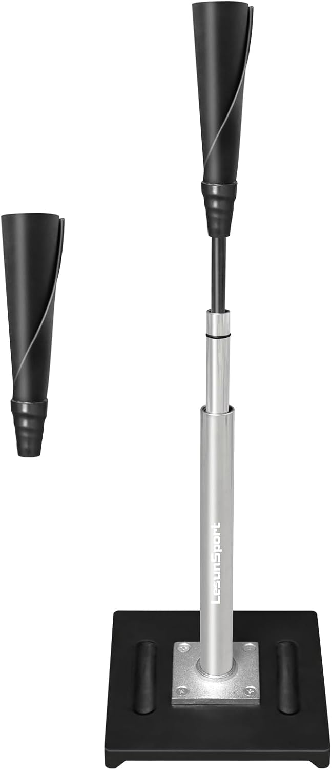 Skiennix Portable Baseball Batting Tee - Adjustable 24-46 Inches, Heavy-Duty Metal Base for Easy Assembly