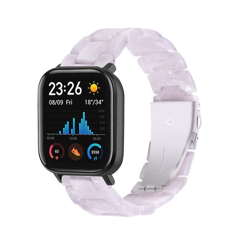 FitTurn Bands Compatible with Garmin Approach S42 Watch Replacement S20mm Stylish Bracelet Resin Strap Wristbands Breathable Wristband for Approach S42/S40/S12 Smartwatch Accessories (White)