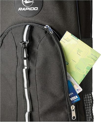 Phantom Aquatics Rapido Deluxe Snorkeling Gear Bag (Black) – Mask, Fins & Snorkel Carry Bag