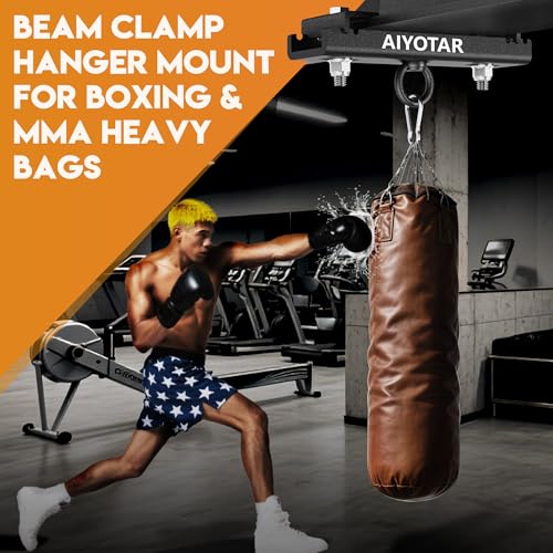 Heavy Duty I Beam Clamp Hanger for Boxing MMA Gym Training & Suspension