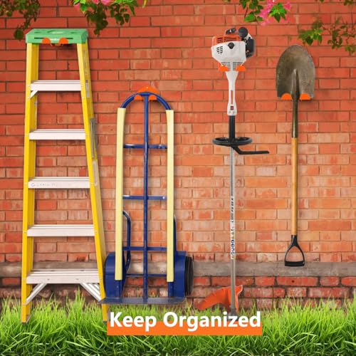 reliahom Weed Eater Hanger, Garage Organization Wall Hanger, Weed Eater Holder Heavy-Duty String Trimmer Rack for Hedge Trimmer, Garden Tools, Garage, 1 Pack
