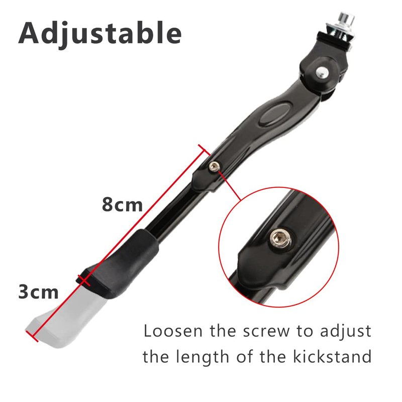 USONG Bike Kickstand Children's Bicycle Kickstand Single-side Stand Folding Bicycle Center Bracket 12" 14" 16" 18" 20" Bike Racks (For 14"-16" Bike)