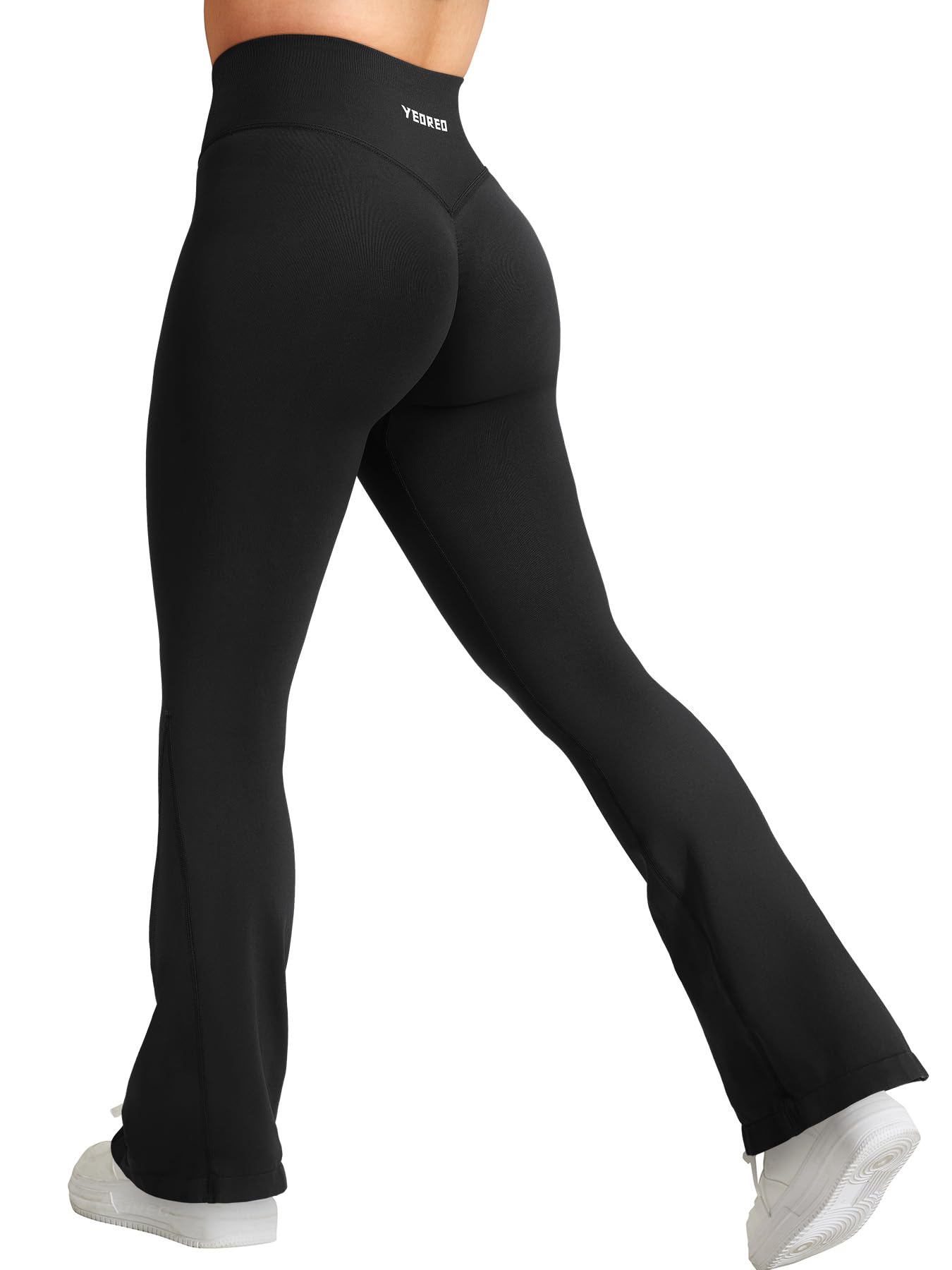 YEOREO Boost Workout Mini Flare Leggings for Women Seamless Gym Yoga Pants