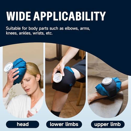 BYXAS 9" Reusable Ice Pack for Injuries – Cold & Hot Therapy, Leak-Proof Large Cap
