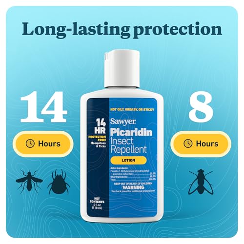 20% Picaridin Insect Repellent Lotion - 4 oz, Non-Greasy & Fragrance-Free