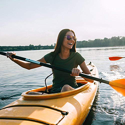 Kayak Paddle Leash - 3-7ft Stretchable Strap Lanyard - Black
