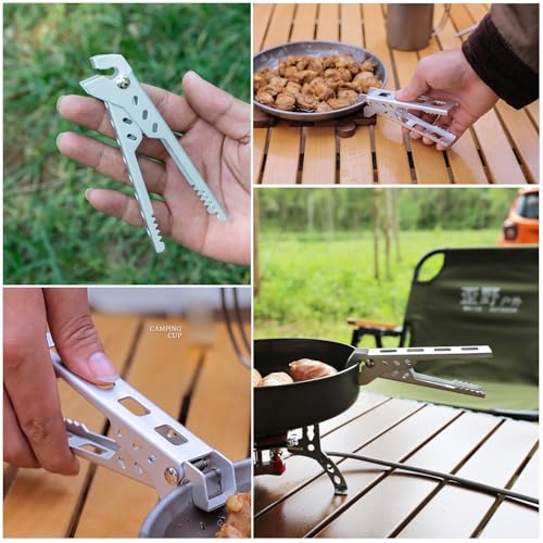 2 Pack Anti-Scald Pot Gripper Clips for Camping Cookware