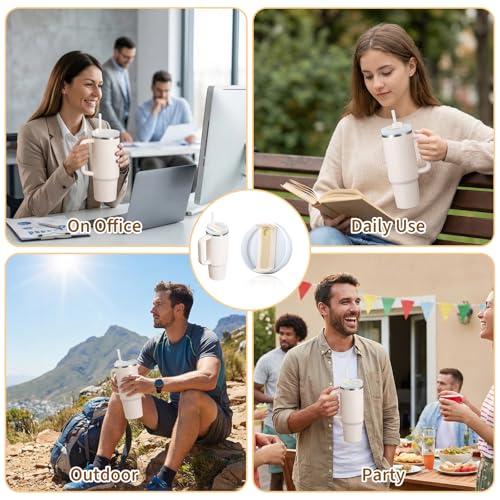 30oz Tumbler Replacement Lid - BPA-Free, Spill-Proof, Straw-Compatible