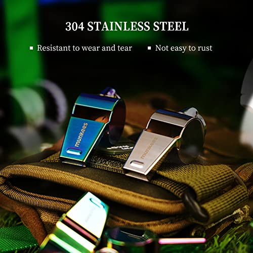 Loud Volume Stainless Steel Whistle - Colorful Variation