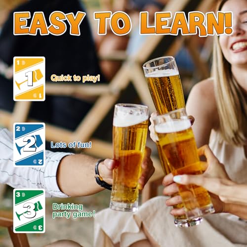 WHODRINK Card Game for Adults - Party & Drinking Games for Groups, Bachelorette & Date Night, 136 Cards