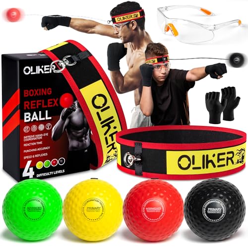 Boxing Reflex Ball Set - 4 Levels for Agility & Reaction Training