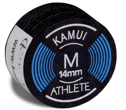 KAMUI Athlete Medium Billiard Cue Tip 14mm for Pool & Snooker