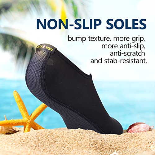 JACKSHIBO Water Shoes for Women Men Quick-Dry Swim Beach Socks