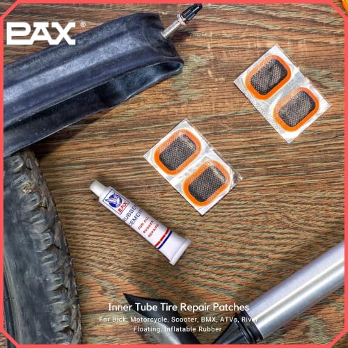 PAX 96 pcs 24x35mm Oval Bicycle Tire Repair Patches Kit for MTB, Motorcycle & ATV