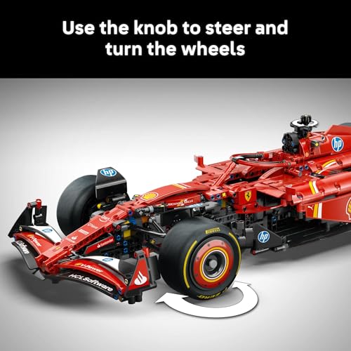 LEGO Technic Ferrari SF-24 F1 Model Car Kit - 1:8 Scale, 1362 Pieces