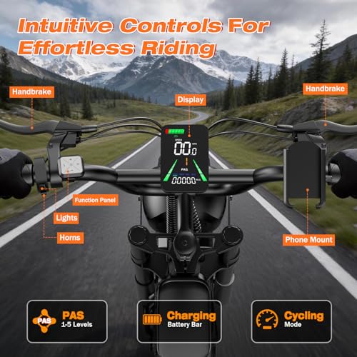 2500W Electric Dirt Bike for Adults - 36MPH All-Terrain E-Bike