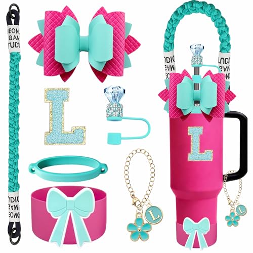 Teal Tumbler Accessories Set for Stanley Cup 30oz & 40oz