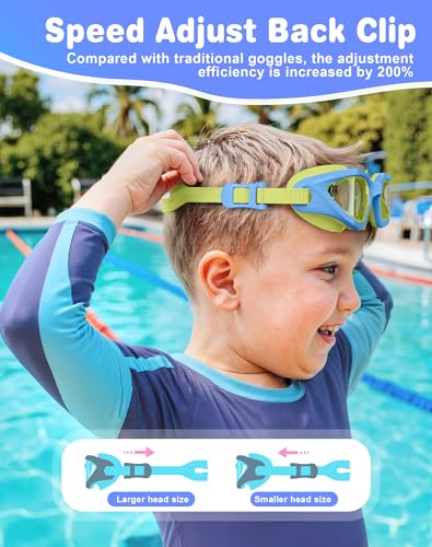 Kids Swim Goggles - Blue & Yellow