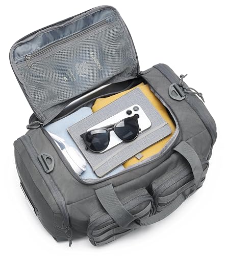 Wotony Tactical Duffle Bag for Men 35L Dark Gray Military Workout Gym Travel