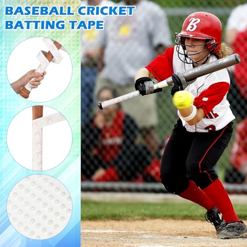 Baseball & Softball Bat Grip Tape - White/Pink Bow - 1.1mm