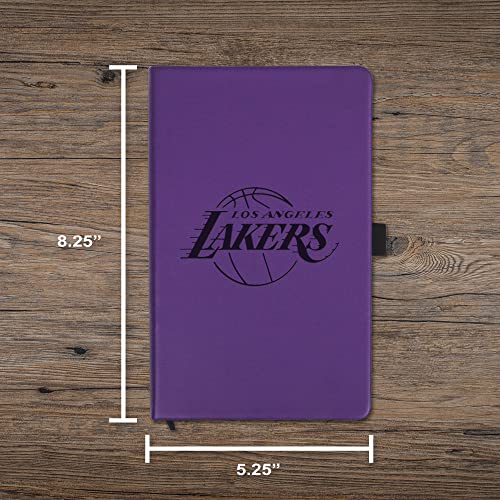 Los Angeles Lakers Laser-Engraved Notepad - 5.25 x 8.25 inches