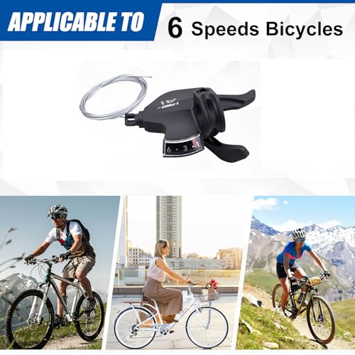 Bike Shifter Lever 6 Speeds Right Thumb Gear Shift for Mountain