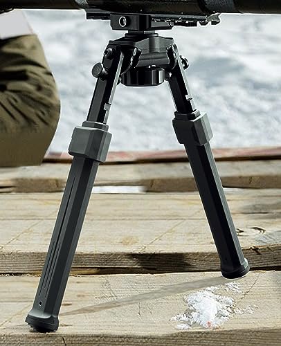Adjustable Rifle Bipod with Quick Release - Black