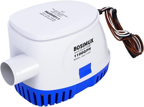 1100 GPH Automatic Bilge Pump by [Brand Name] - 12V Submersible Water Pump with Float Switch | Compact Design
