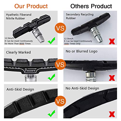 Premium Mountain Bike Brake Pads - Durable V-Brake Blocks Kit