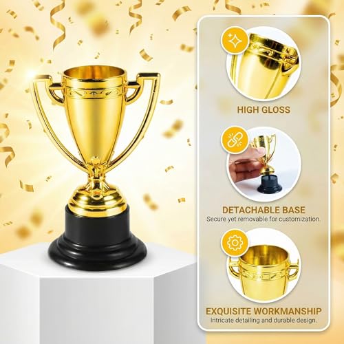 Mini Gold Trophy Cup - Small Award for Kids Parties and Sports - 1 Pack