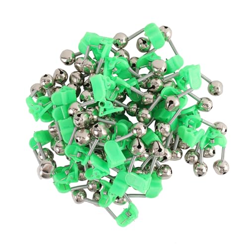 OHOH Fishing Bells Clips with Dual Alarm Bells - Set of 10