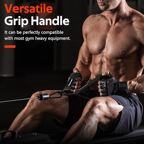 Heavy Duty Gym Exercise Handles for Cable Machines & Resistance Bands