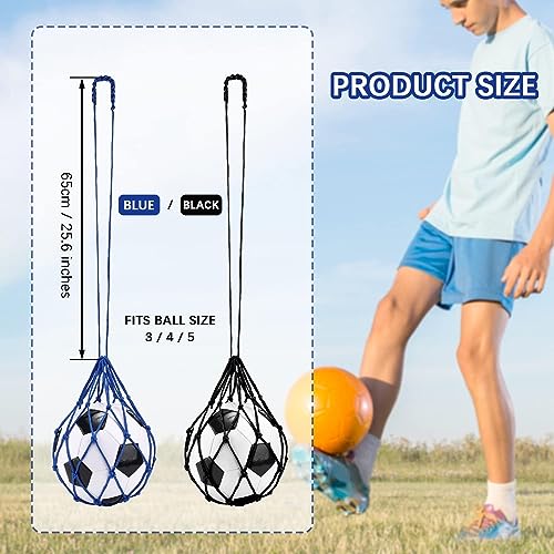TOBWOLF Football Kick Trainer, Soccer Return Trainer Net Fits Ball