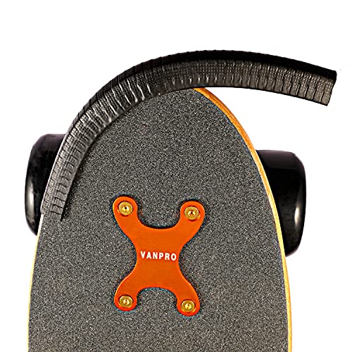 Skateboard Deck Guards Protector - Thin 7.84in Black 2pk