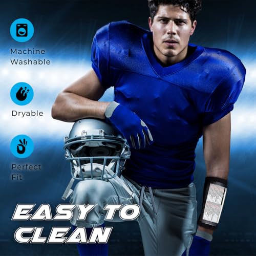 Wristband Playbook for Youth Quarterbacks - Black