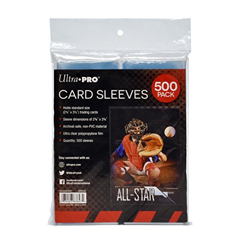 Clear Card Sleeves for Standard Trading Cards - 500 Count