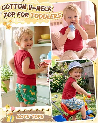 Toddler Boys' Cotton Athletic Tank Top - Red, 5T