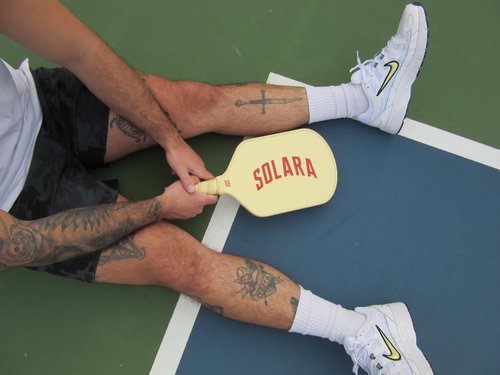 Solara '94 Legacy Pickleball Paddle – Carbon Fiber 16mm Core for Control & Power – USA Pickleball Approved (Butter)